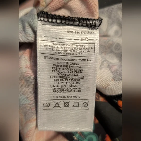 FARM Rio Adidas Jardim Agharta Floral Sporty Tank Top Size Small - Picture 9 of 12